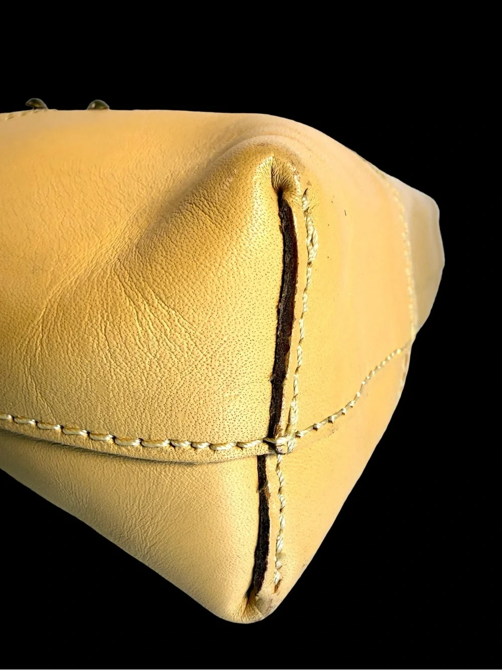 Italian Vachetta Leather Classic  Tote Bag with Shoulder Strap